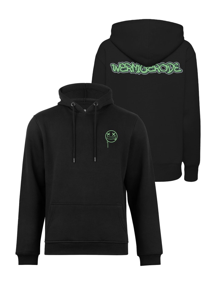 Hoodie Street Art Wernigerode - Weltenbummler Kollektion in Schwarz