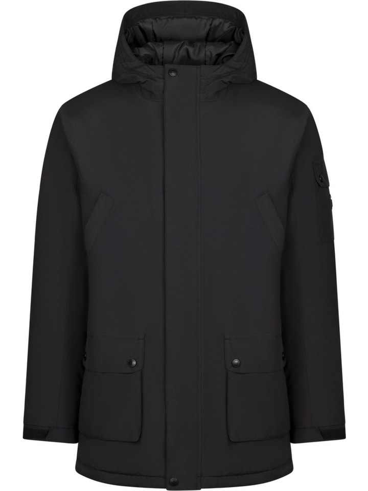 Regenjacke "Stewart Rainwear Jacket" in Schwarz