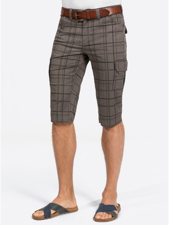 Bermudas in anthrazit-kariert