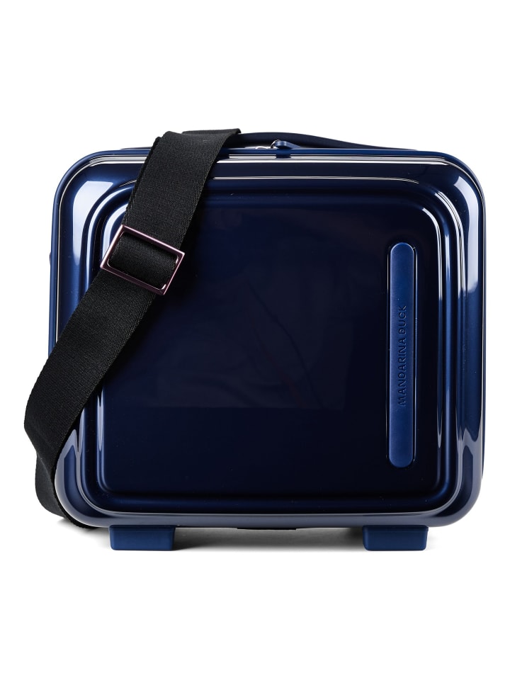 Logoduck + Metal Beautycase 28.5 cm blue indigo