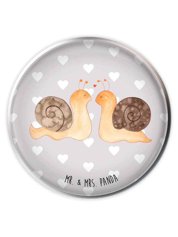 Waschbecken Stöpsel Schnecken Liebe ohne Spruch in Grau Pastell