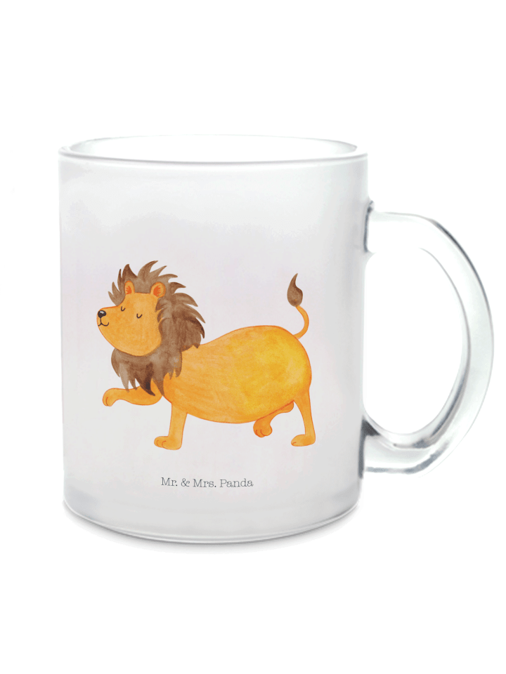 Kaffeebecher Sternzeichen Löwe ohne Spruch in Transparent