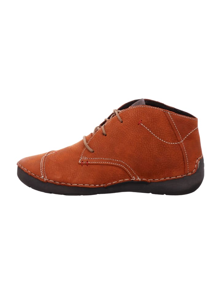 Komfort Schnürschuhe in Orange