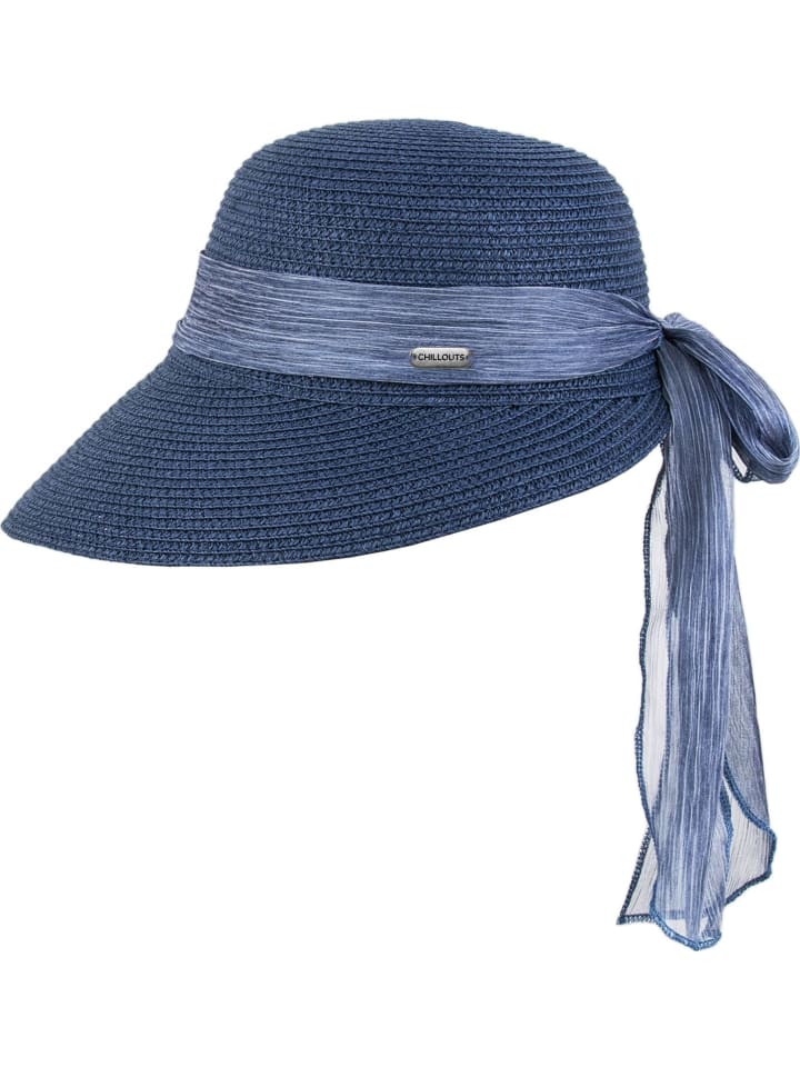 Strohhut in blau