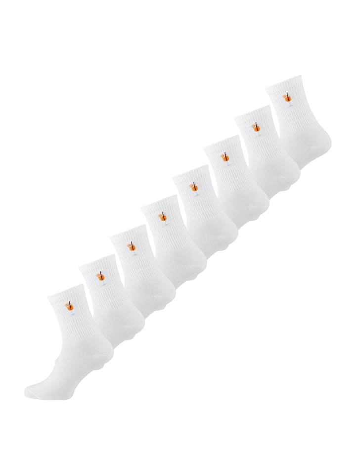 Freizeitsocken Good Vibes Motiv Statement Socken Tennissocken in Cocktail