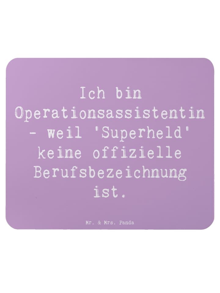 Mouse Pad Spruch Operationsassistentin Heldin m... in Lavendeltraum