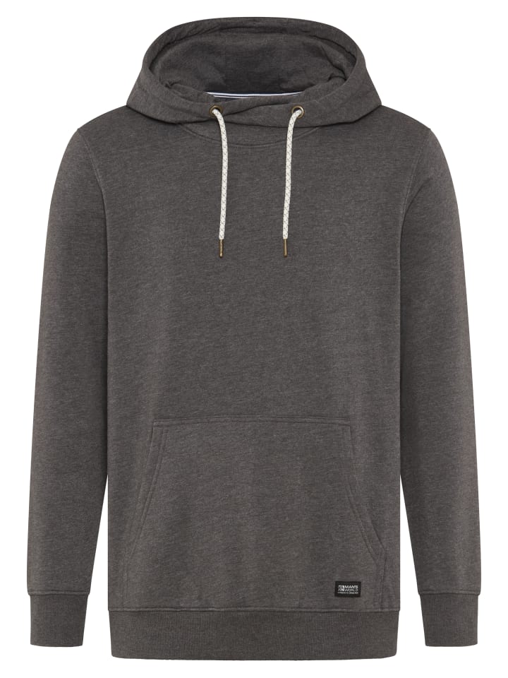 Kapuzensweatshirt in anthrazit