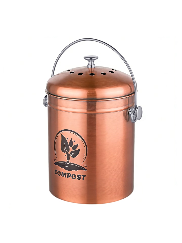 Komposteimer in Kupfer - 5 Liter
