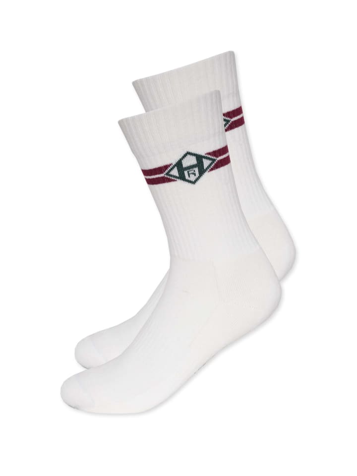 Socken " Icon " in white-bordeaux