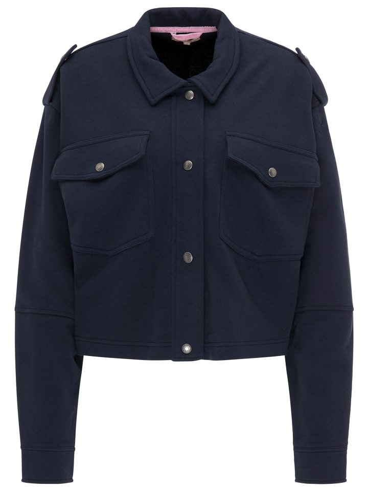 Damen Sweatjacke in Marine