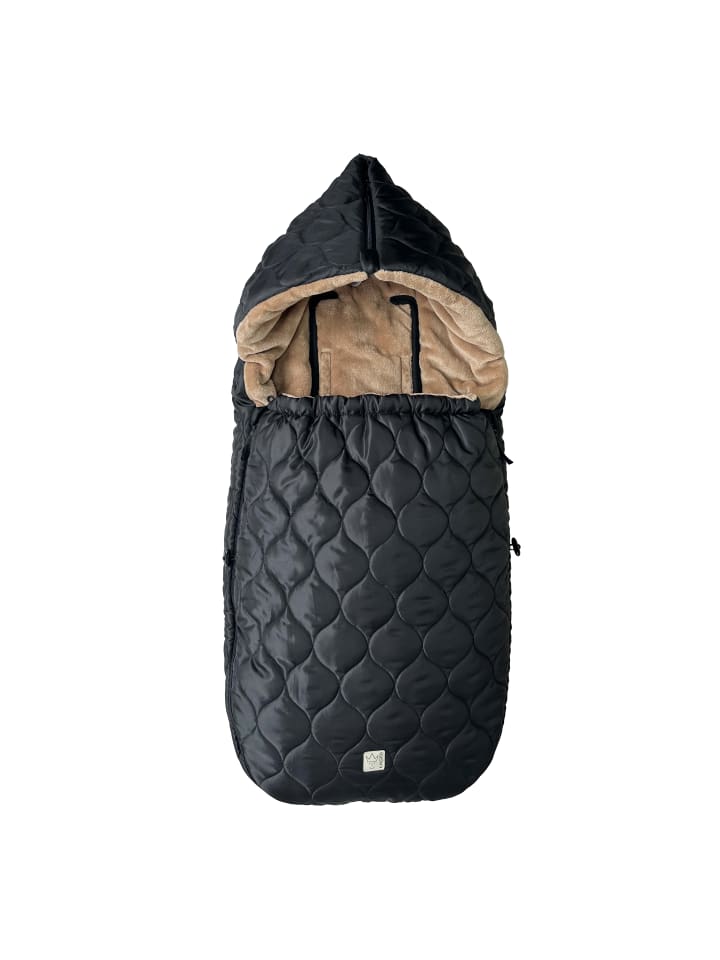Kinderwagen-Fußsack Recy XL black/light brown