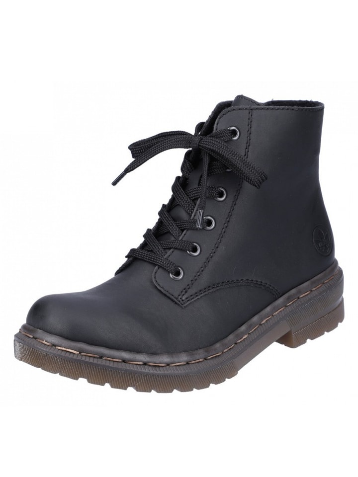 Schnürstiefel in Schwarz