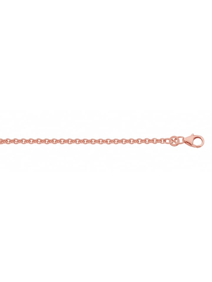 Damen 925 Silber Anker Halskette Ø 2,3 mm in rose