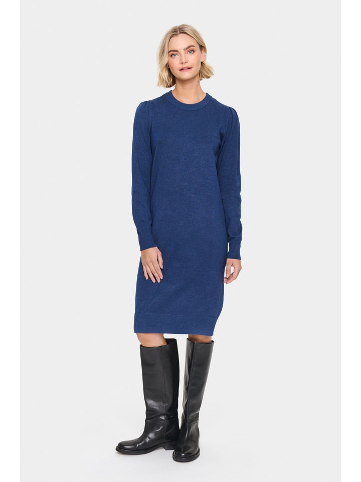 Kleid MilaSZ Gerade Passform in Titan Melange