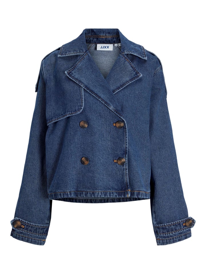Trenchcoat in Medium Blue Denim