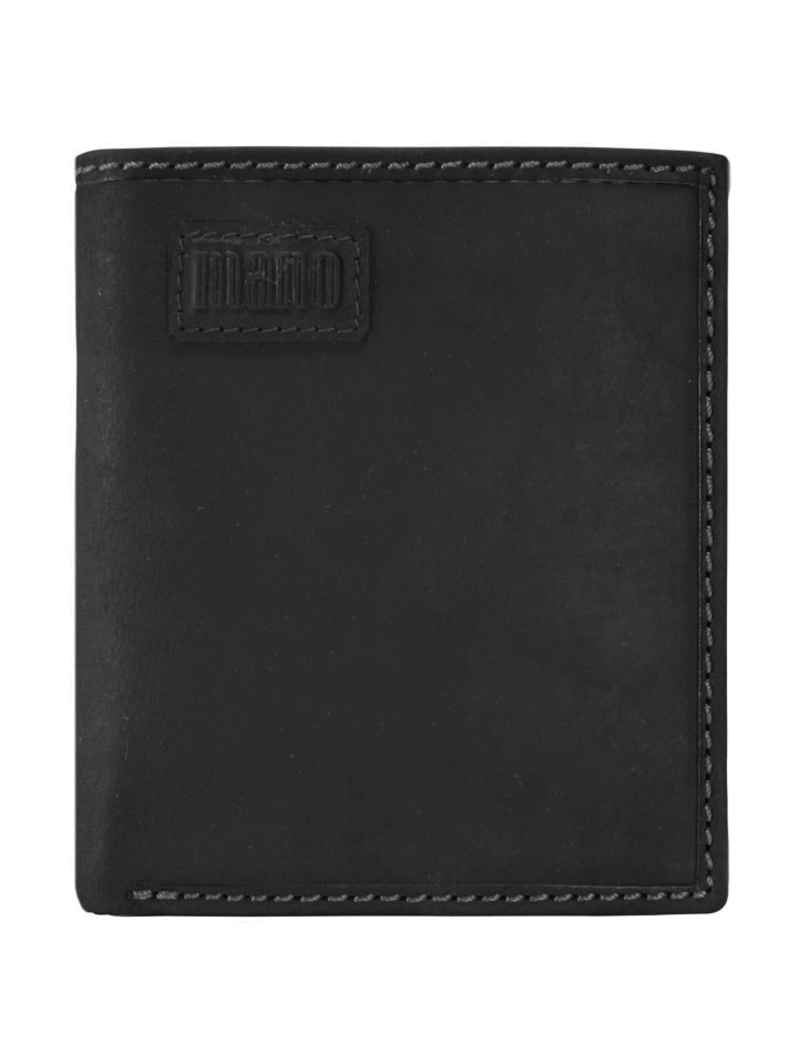 Nota Geldbörse Leder 9 cm schwarz