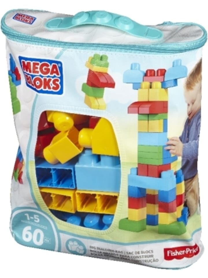 Spielzeug - Mega Bloks Bausteinebeutel Medium Grundfarben