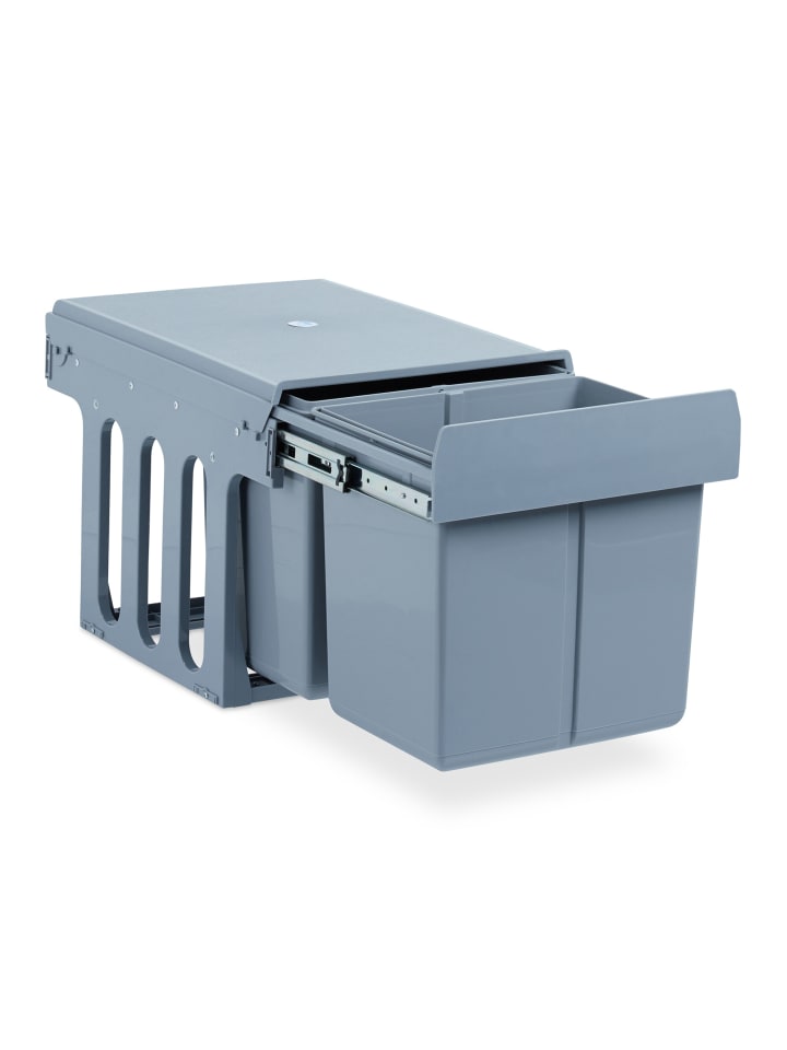 Einbaumülleimer in Grau - (B)34,3 x (H)35,1 x (T)48 cm