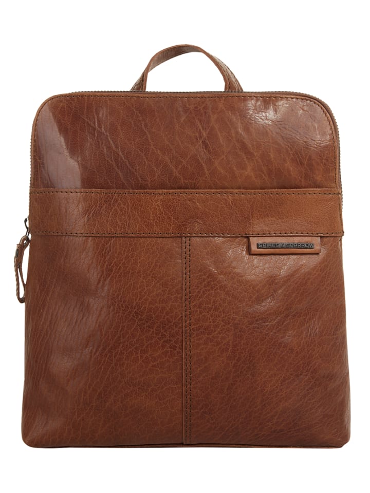 Rucksack echt Leder in cognac