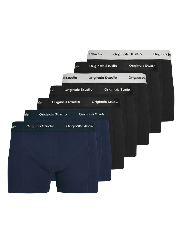 Boxershort 7er Pack in Schwarz/Blau
