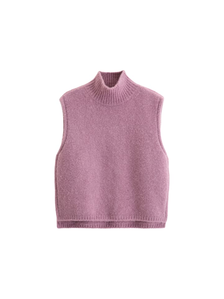 Ärmelloser Pullover regular in Gentle Mauve