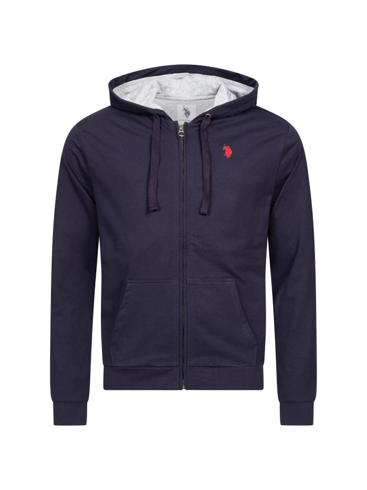 U.S. Polo Assn. Sweatjacke mit Kapuze für Herren in der Farbe Navy