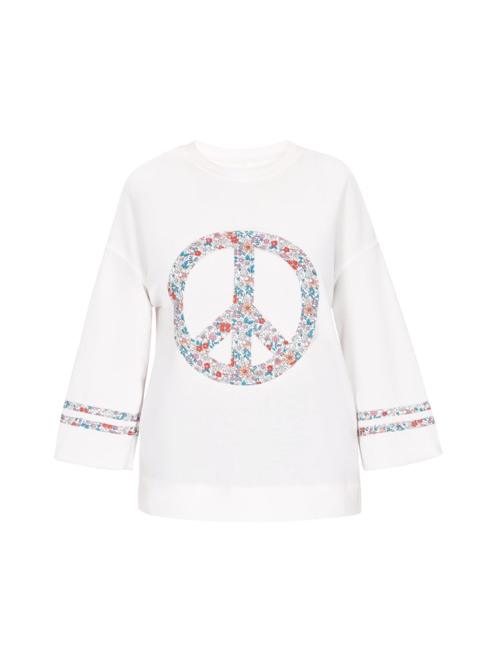 Women Blouse in beige multicolor