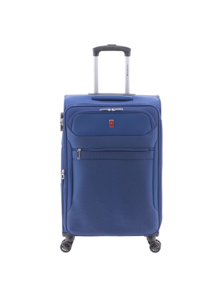 2000 4 Rollen Trolley 68 cm mit Dehnfalte blue