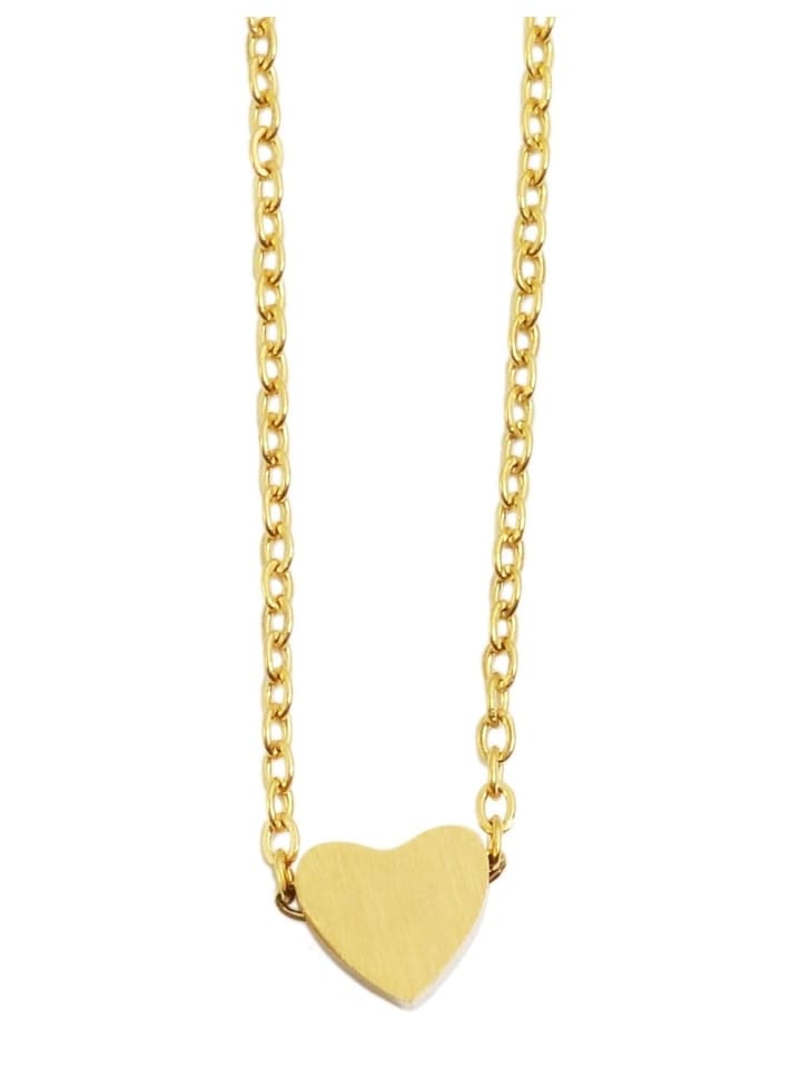 Damen Halskette mit Anhänger – aus Edelstahl in gold