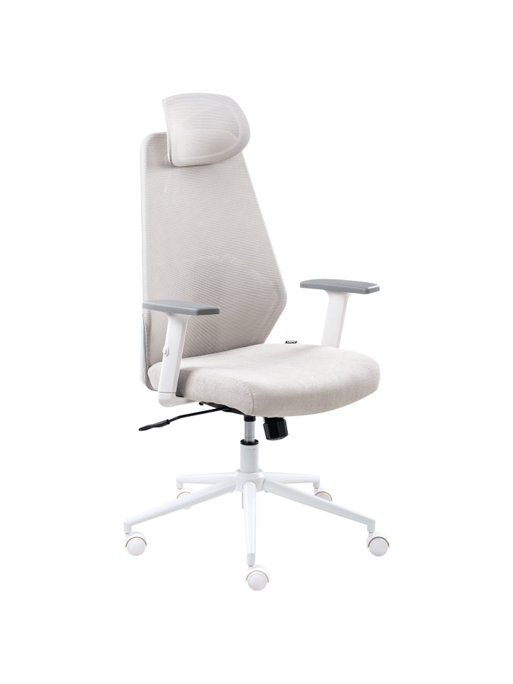 Bürostuhl ORYN in Grau/Weiß - (W) 71 x (H) 115 x (L) 65 cm