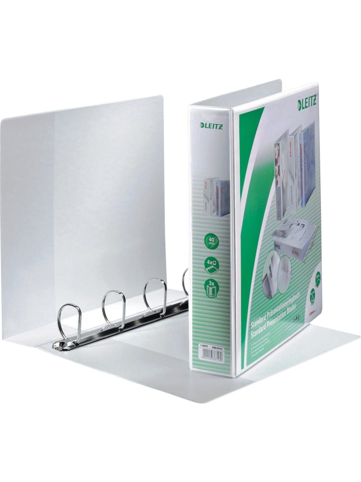 Ringbuch A4 4 Ringe 40mm weiß