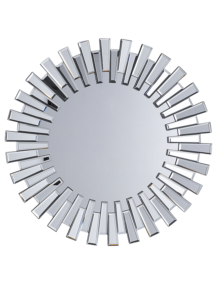 Wandspiegel CHOLET in Silber - (W) 70 x (H) 70 x (L) 3 cm