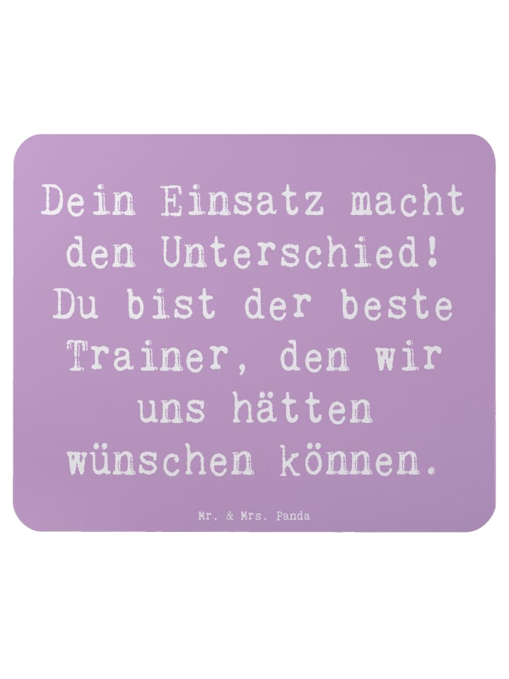Mousepad Spruch Trainer Unterschied mit Spruch in Lavendeltraum
