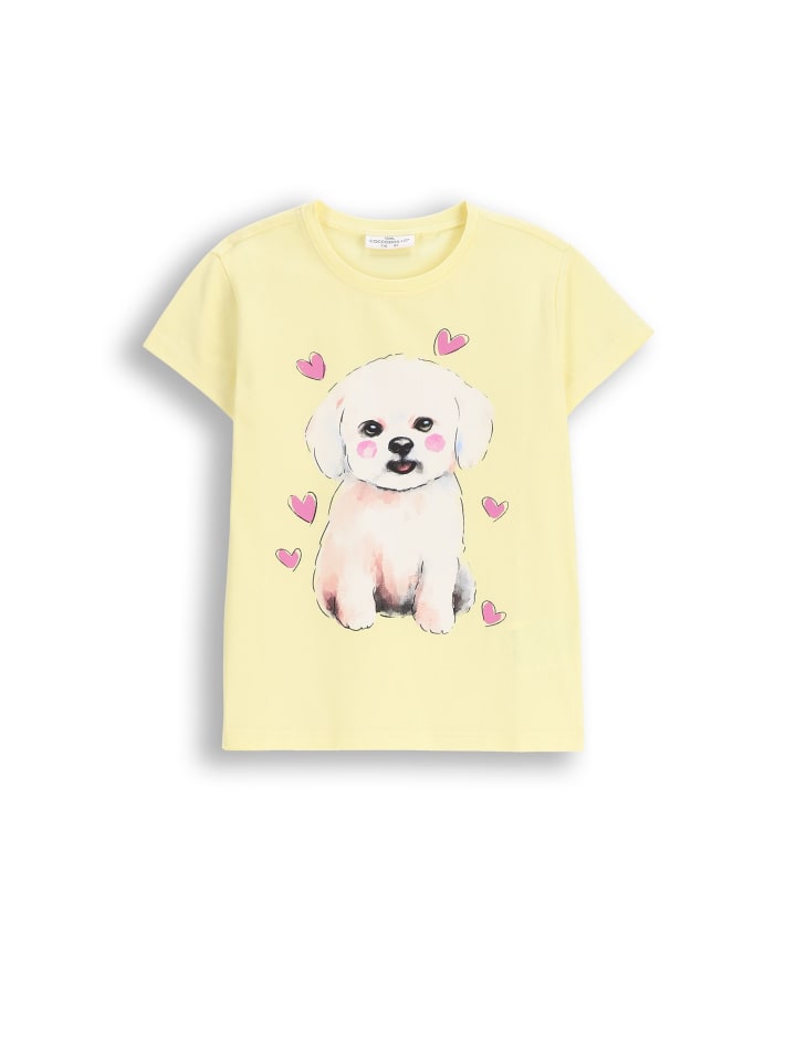 T-Shirt mit kurzen Ärmeln in gelb