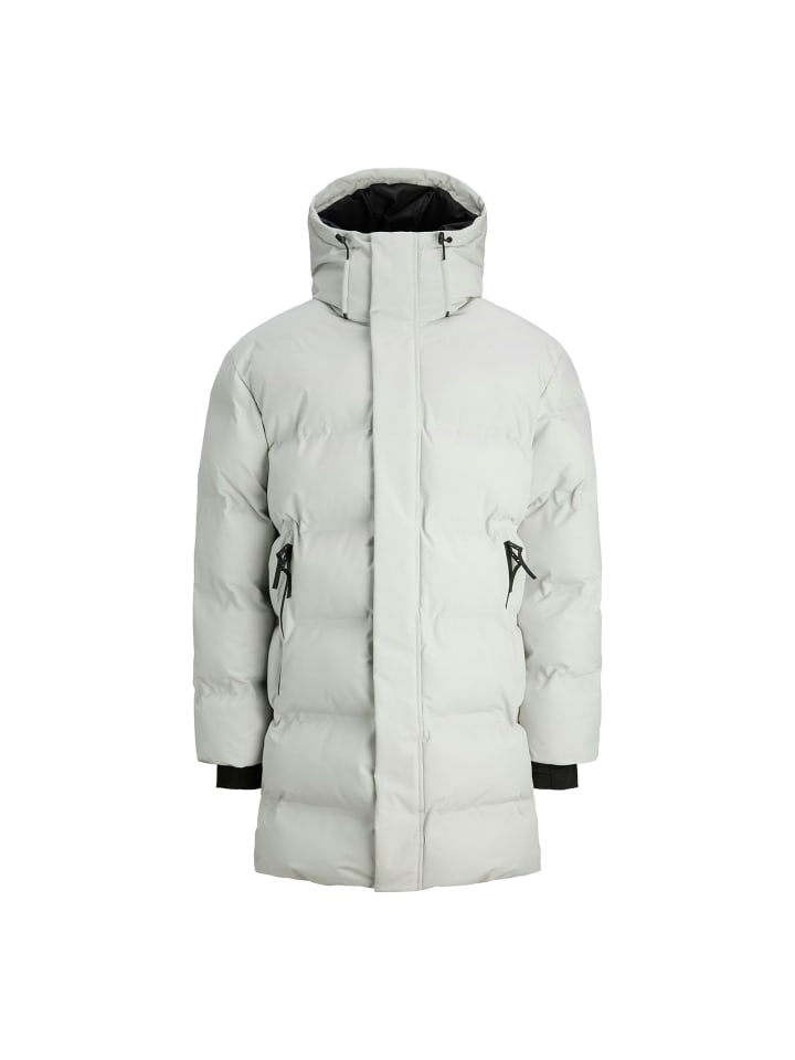 JCOFUSION Long Puffer Jacket in Grau