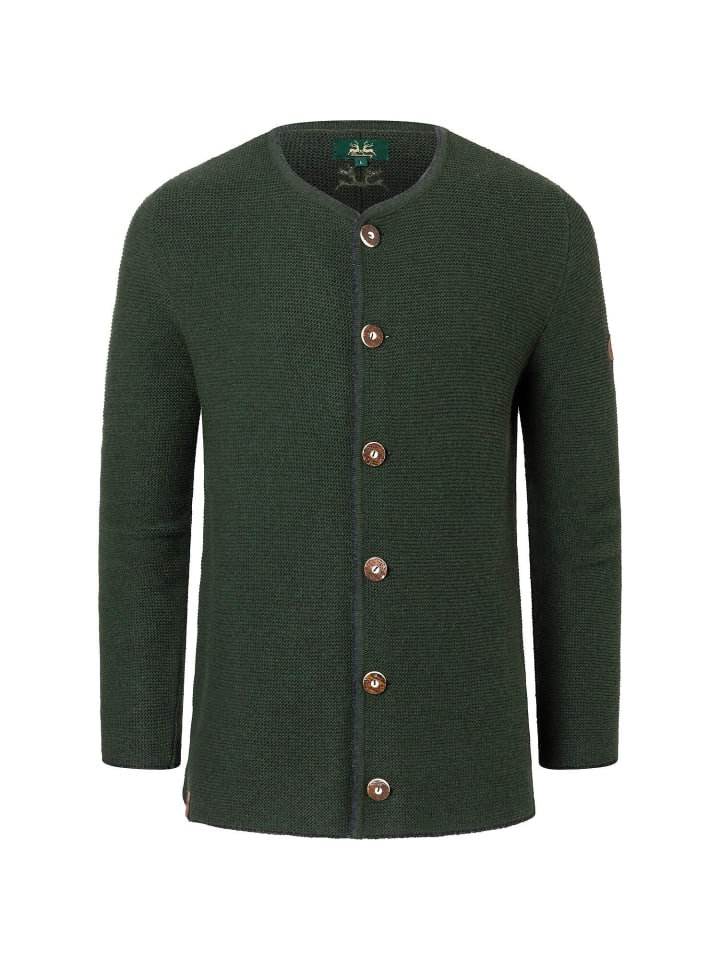 Strickjacke Roland K20 in Tannengrün