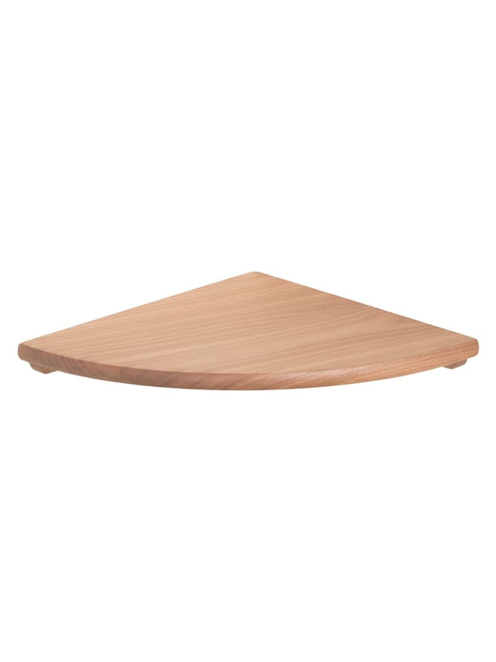 Eckregal in Natur - (B)18 x (H)3 x (T)18 cm