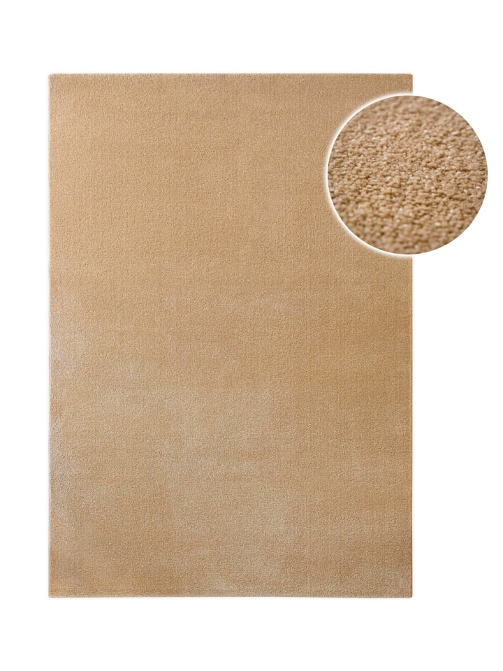 Kurzflorteppich Vegas in sand beige
