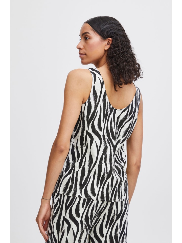 Kurzarmhemd BYFALAKKA Regular fit in Black Animal Mix