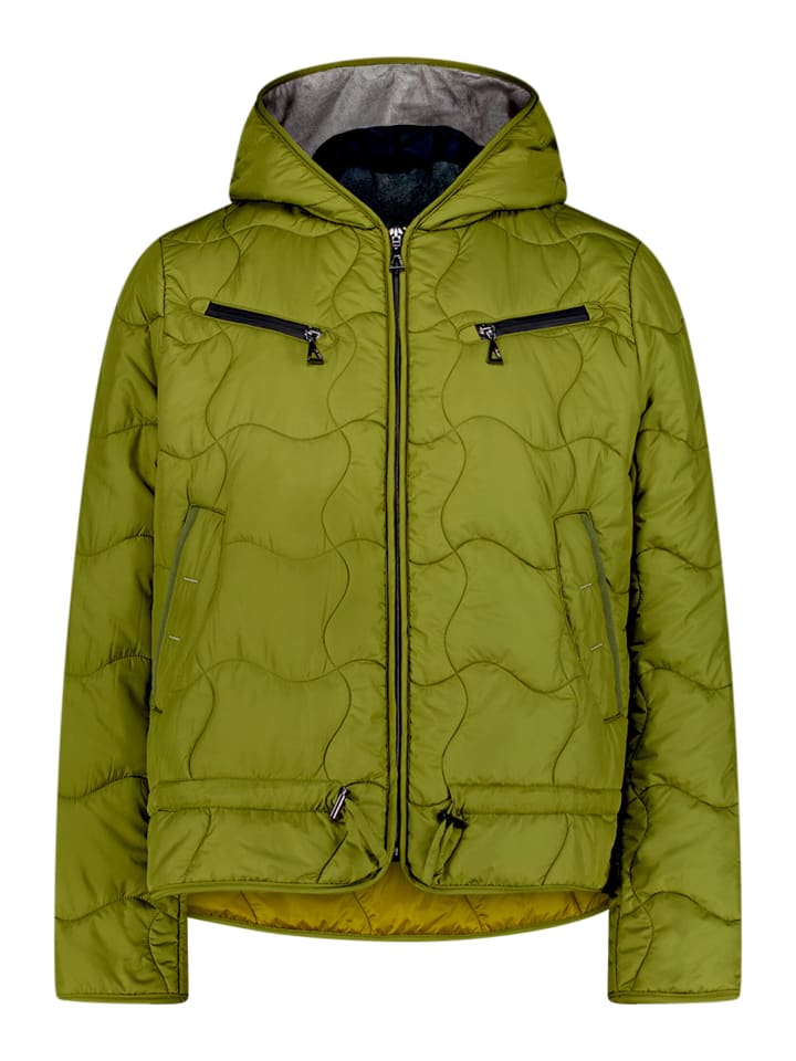 Steppjacke mit Kapuze in Avocado