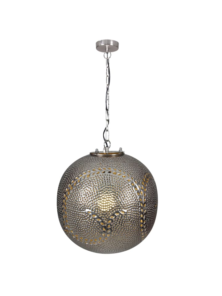 Pendelleuchte "Metallic" in silber