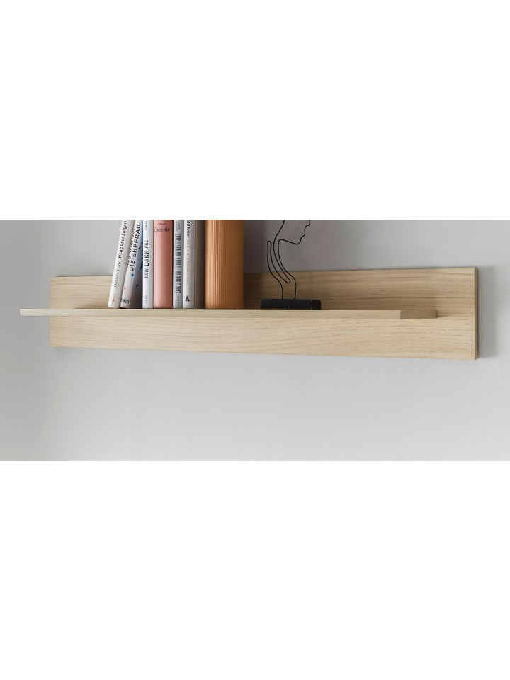 Wandboard Eiche, Wandregal 107 cm skandinavisches Design
