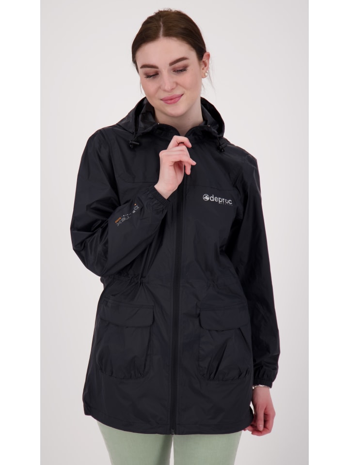 Regenmantel ROBSON LONG in Schwarz