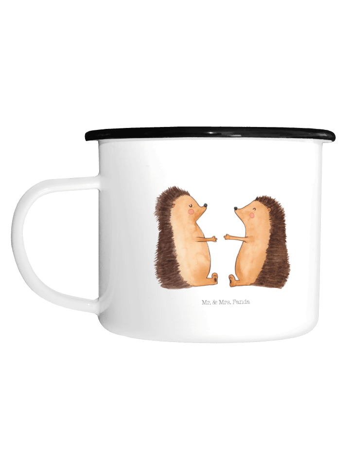 Becher Igel Liebe ohne Spruch in Weiß