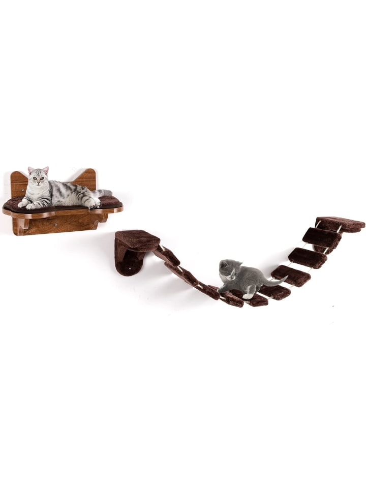 Katzen Kletterleiter in Braun