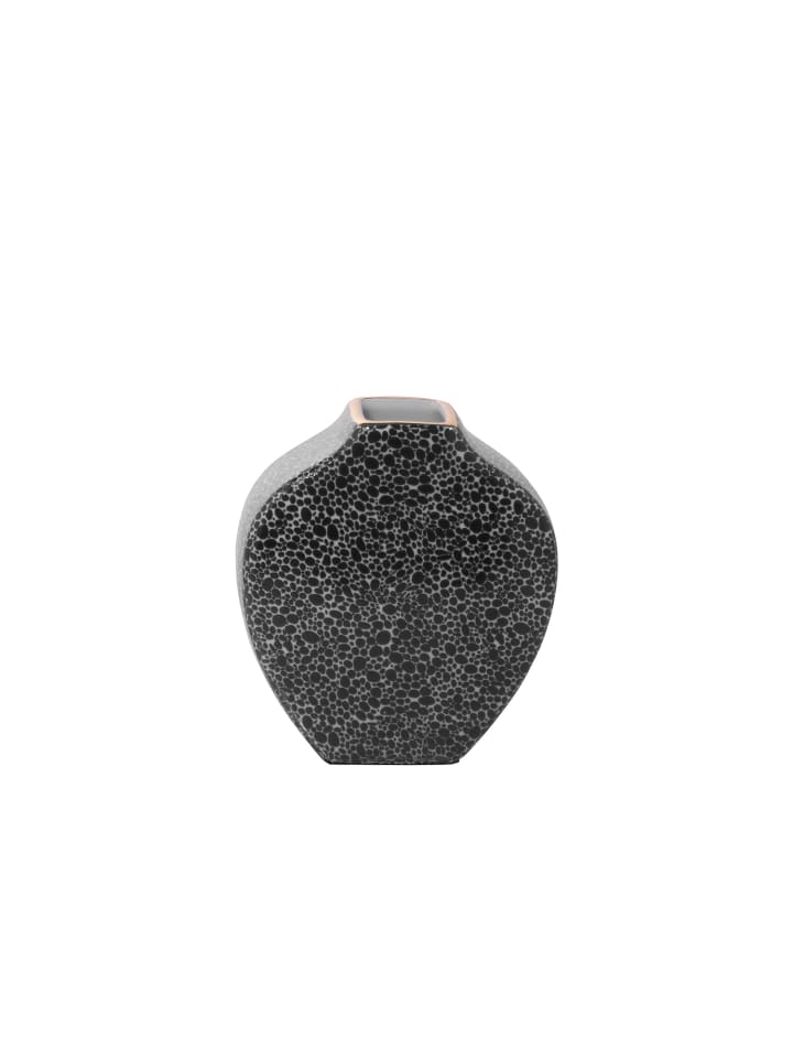 Vase Minta schwarz-weiß - (H) 17,5 cm