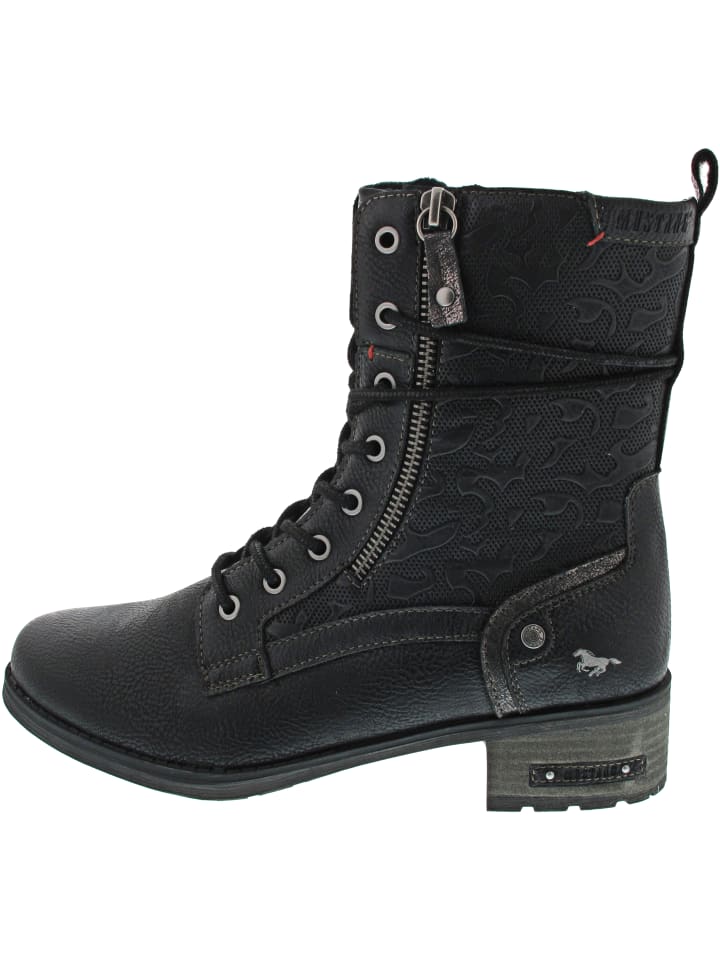 Schnürstiefel Schwarz