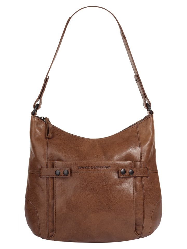 Umhängetasche echt Leder in cognac