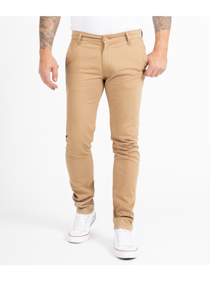 Chino in Dunkelbeige