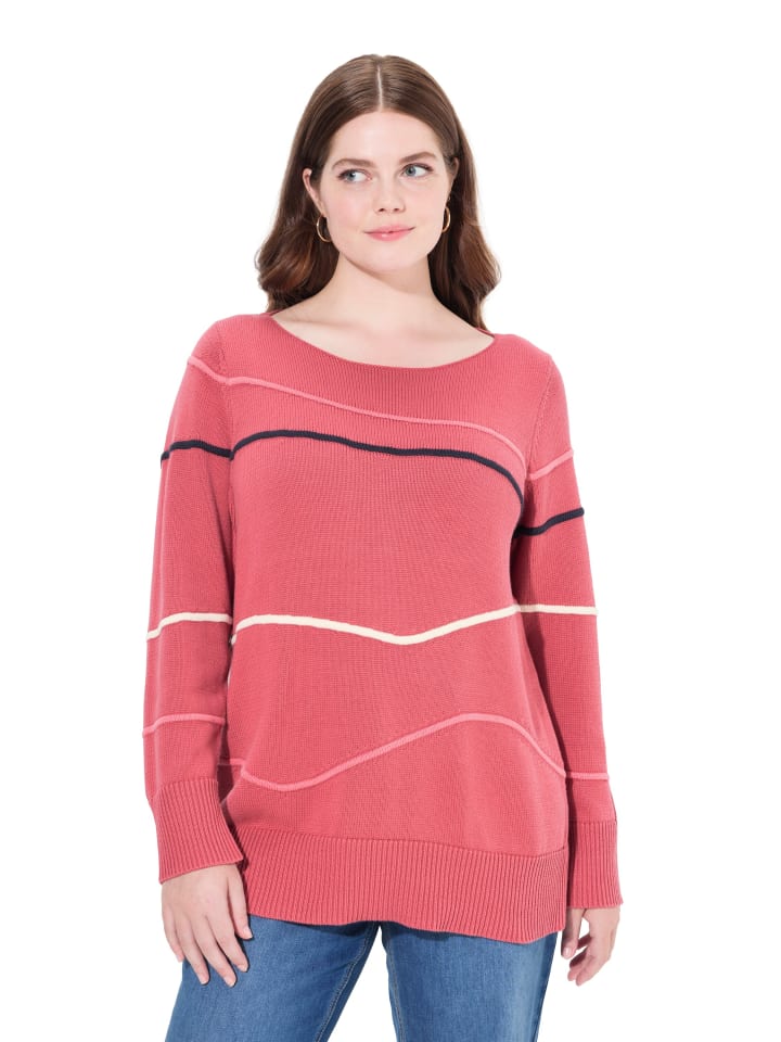 Pullover in himbeere